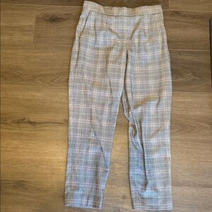 Aritizia Babaton Conan Crop Plaid Pants size 6